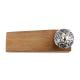 2 Pieces Blue Decorative Crackle Ceramic Wooden Door Stopper